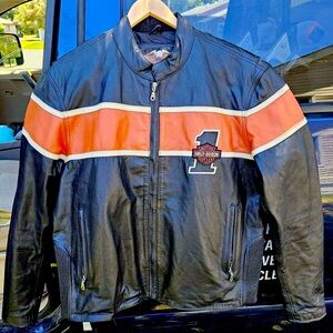 EUC Leather Harley Davidson Jacket
